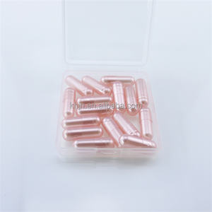 Groothandel Bulk Lege Harde Rundergelatinecapsules Maat 000 00 0 0e 1 2 3 4 5 Op Maat Bedrukte Lege Gel Capsules Shell Pink - Product Image 1