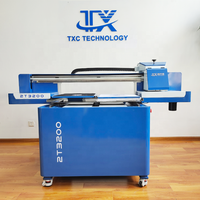 Impresora TXC 6090 UV, Impresora de Inyección de Tinta de Cama Plana, Máquina de Impresión UV LED, Impresora UV Digital de Cama Plana A1 Económica y Pequeña con Barniz