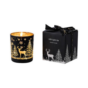 Nuovo Design Popolare <span class=keywords><strong>Candele</strong></span> Profumate di Lusso a Forma di Albero di Natale e Cervo con Luce LED per Decorazioni Natalizie e Regali - Product Image 6