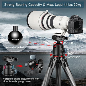 Trípode de tiro para caza al aire libre y cámara con adaptador Arca <span class=keywords><strong>Swiss</strong></span> Cabezal de bola de 360 ° - Product Image 6