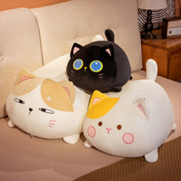 Venta al por mayor japonés Chubby Fat House Cat Velboa muñeco de peluche para Amazon Cross-Border Big Sea Animal PP