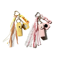 Nouvelle Trousse de Rangement Portable Personnalisée 2026 Tendance, Mignonne et de Haute Qualité, en Cuir PU pour Rouge à Lèvres et Brillant à Lèvres, avec Porte-clés Breloque