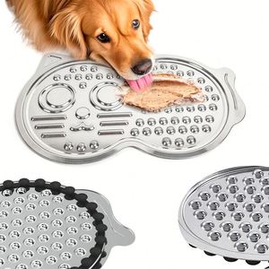 Stainless Steel Dog & <b>Cat</b> Lick Pad-Portable Non-Slip Slow <b>Feeder</b> with Suction Cup Eco-Friendly for Indoor/Outdoor/Travel Use - Product Image 5