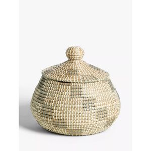 Cesta de Almacenamiento Multifuncional de Jacinto de Agua y Pasto Marino, Elegante, con Tapa, Tamaño y Logotipo Personalizables, Fabricante de Vietnam, Venta al Por Mayor - Product Image 4