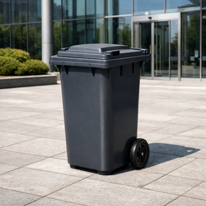 Contenedor de Residuos Médicos de <span class=keywords><strong>120</strong></span> <span class=keywords><strong>Litros</strong></span> para Uso Hospitalario, Color Amarillo, con <span class=keywords><strong>Ruedas</strong></span>, Pedal y Freno - Product Image 3