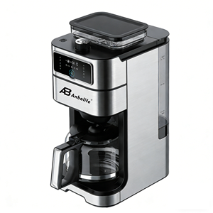 <span class=keywords><strong>Cafetera</strong></span> de Goteo Anbolife con Molinillo de Café Integrado para Granos y Café Molido, Tanque de <span class=keywords><strong>Agua</strong></span> de 1.5L, <span class=keywords><strong>Cafetera</strong></span> de Acero Inoxidable - Product Image 1