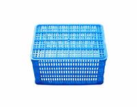 Caisse ventilée rectangulaire en plastique avec boîtes de rangement et bacs d'injection de conception flexible