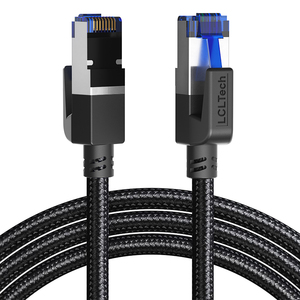 <span class=keywords><strong>Cable</strong></span> de Red <span class=keywords><strong>Ethernet</strong></span> Cat8 Personalizado con Logotipo SFP SFTP RJ45 de 26 AWG, <span class=keywords><strong>20M</strong></span> 15M 10M, <span class=keywords><strong>Cable</strong></span> de Conexión LAN - Product Image 1