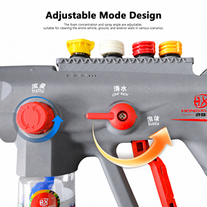 Pistola per Lavaggio Auto con Lancia Schiuma, Pressione 250 Bar, Flusso d'<span class=keywords><strong>Acqua</strong></span> Regolabile con Angolo Variabile, per Schiuma o <span class=keywords><strong>Acqua</strong></span> - Product Image 4