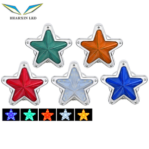 HearxinLED 24V lado LED estrella ancho luz autobús luz trasera remolque <span class=keywords><strong>señal</strong></span> decorativa intermitente estroboscópica luz <span class=keywords><strong>de</strong></span> advertencia para camión - Product Image 1