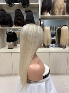 ลดราคาจากโรงงาน ผมแท้จีนสำหรับวิกผมแบบลูกไม้ด้านหน้า ฐานใส ยาวพิเศษ ขนาดเล็ก/ใหญ่ ความหนาแน่น 150% - Product Image 2