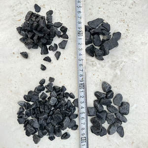 Natuursteen Sappige Pot Mulching <span class=keywords><strong>Bonsai</strong></span> Bodem Wijziging Mini Tuin Decor Zwart Grind Onderlaag Drainage-Efficiënt Potput - Product Image 2