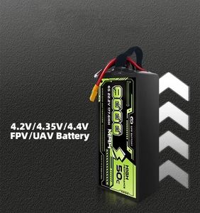 Paquete de Baterías LiCoO2 6S 22.2V 9000mAh, Alta Descarga 50C, Conector XT60, Fuente de Alimentación Ligera de 1000g para Drones de Carreras FPV - Product Image 3