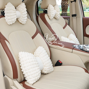 Car Headrest And Neck Support Pillow Breathable Soft PP Cotton For Summer Car <b>Interior</b> <b>Accessories</b> - Product Image 1