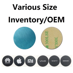 Disque métallique rond de 40 mm en tôle de fer pour support magnétique de téléphone de voiture, disque en acier inoxydable, plaque avec adhésif pour voiture magnétique - Product Image 2
