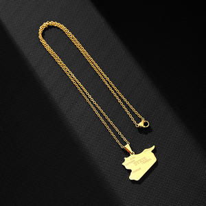 Teel ilver 18K antiguo con nombre yrian RAB public epublic namel namyria ational lag AP endant Hain ecklace - Product Image 4