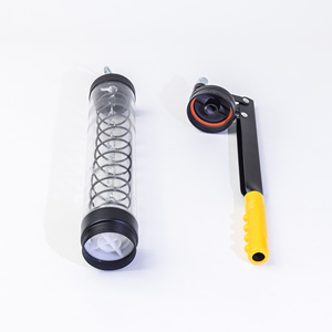 Pistolet à <span class=keywords><strong>graisse</strong></span> manuel 600cc à tige unique, corps transparent en PC, outil automobile - Product Image 3