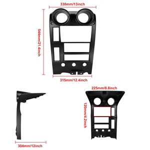 Radio estéreo para coche Podofo de 9 pulgadas para <span class=keywords><strong>Hummer</strong></span> H2 2002-2007 Carplay Android Auto GPS WiFi Android Car Frame Fascia Panel - Product Image 2