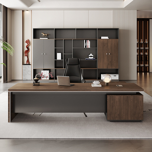 Wholesale Modern L-Shaped <b>Wooden</b> Modular Panel Style CEO Director <b>Desk</b> <b>Office</b> Furniture - Product Image 3