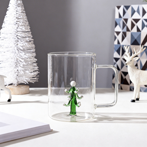 Vaso <span class=keywords><strong>de</strong></span> Doble Pared <span class=keywords><strong>de</strong></span> Vidrio Borosilicato <span class=keywords><strong>de</strong></span> 50-100 ml, Taza Estrella <span class=keywords><strong>con</strong></span> Asa, Libre <span class=keywords><strong>de</strong></span> BPA, Logotipo Personalizado Disponible para Venta al por Mayor y al Detal - Product Image 5