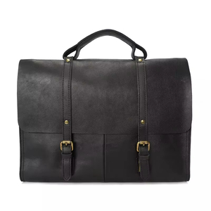 Maletines de lujo personalizados, maletín genuino para <span class=keywords><strong>mujer</strong></span>, para hombres, abogados, bolsa de negocios, portátil, duro, para hombres, Vintage, cuero de grano completo - Product Image 1