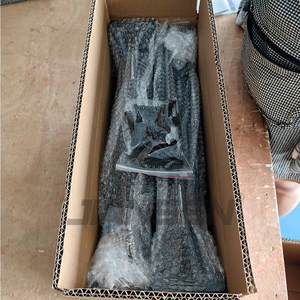 JIANSEN Kit de réparation de poteau de clôture en acier pour réparation de poteau de clôture en <span class=keywords><strong>bois</strong></span> noir incliné - Product Image 6