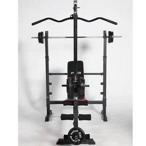 Longglory haltère multifonctionnel haltérophilie Power Rack haute <span class=keywords><strong>poulie</strong></span> <span class=keywords><strong>banc</strong></span> <span class=keywords><strong>de</strong></span> <span class=keywords><strong>musculation</strong></span> réglable - Product Image 2