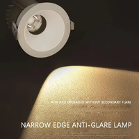 Anti éblouissement encastré 10W réglable Downlight Dimmable éclairage commercial LED Downlight