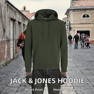 Sudadera con Capucha <span class=keywords><strong>JACK</strong></span> & <span class=keywords><strong>JONES</strong></span> JJELOGO para <span class=keywords><strong>Hombre</strong></span>, 2 Colores, 24/25 NOOS, Poliéster/Algodón - Product Image 2