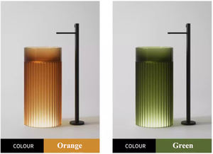 Lavabo transparente Monere superpopular con luz LED para lavabo independiente de centro comercial - Product Image 3