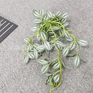 Igenno Artificial Eyebrow <b>Leaf</b> Vines 30-100cm Plastic Fabric Indoor <b>Wall</b> <b>Decoration</b> Plant For Home Shopping Mall Landscaping - Product Image 4