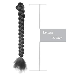 Accesorios para Cascos al por Mayor: Trenzas y Pelucas para Niñas, Decoraciones para Cascos de Motocicleta con Doble Cola de Caballo - Product Image 3