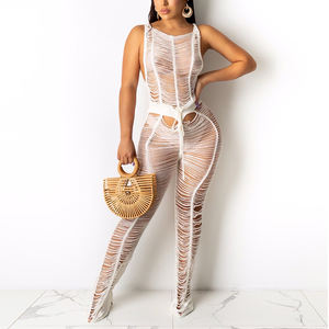 ملابس سباحة صيفية مثيرة من خلال شبكة بذلة سباحة مجموعة بذلة شبكية للنساء مقاس كبير ملابس سباحة شاطئ كروشيه تستر - Product Image 6