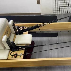 Máquina de Pilates Reformer de Madera de Roble Duradera para Uso Comercial, Cama Deslizante para Ejercicios Corporales, Ideal para Estudios de <span class=keywords><strong>Yoga</strong></span> y Pilates - Product Image 6