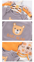 Combinaison bébé en coton à manches courtes, imprimé personnalisé, été, nouveau-né, barboteuse, combinaison, lot de 4, vente en gros
