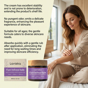 Crème de soin pour la peau avec une variété d'ingrédients à base de plantes, soin apaisant pour le corps, crème hydratante pour massage cutané. - Product Image 5