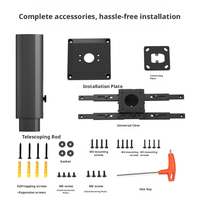 Support de plafond universel télescopique mécanique pour projecteur, support télescopique pour projecteur laser d'ingénierie, capacité de charge élevée