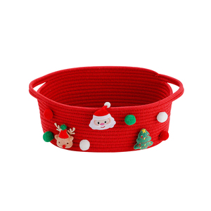 Custom Wholesale Modern Eco-Friendly <b>Stackable</b> Household Storage Desk Organizer Toy Bin Cotton Rope <b>Baskets</b> Decorative Fluffy - Product Image 1