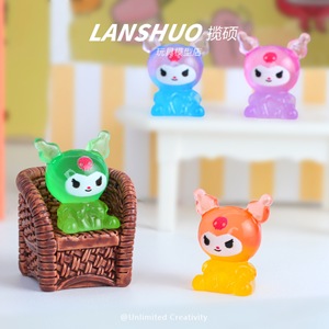 ตุ๊กตาเรซิ่นการ์ตูน Lanshuo ขนาดเล็ก สีสันสดใส พร้อมพวงกุญแจเรืองแสง ของสะสม ของเล่นศิลปะ รูปแบบ 3 มิติ งานประติมากรรมนามธรรม ฤดูใบไม้ผลิ 2026 - Product Image 3
