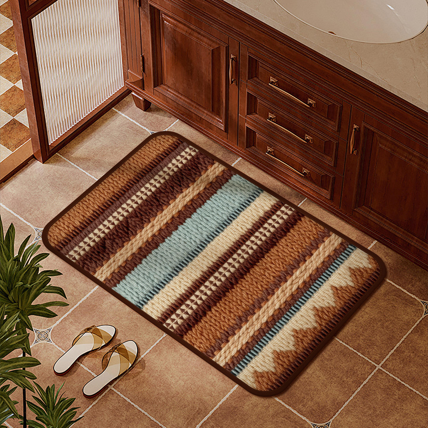 Brown woven rhyme paper