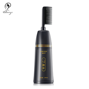 OEM naturale colorante Semi-permanente colorante per <span class=keywords><strong>capelli</strong></span> Shampoo crema forma con pettine per <span class=keywords><strong>capelli</strong></span> grigi e neri - Product Image 4