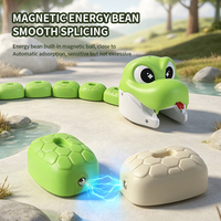 Jouet Serpent Magnétique RC pour Enfants, Jeu de Combat Multijoueur Interactif, Voiture Électrique Mangeuse, Serpent Télécommandé Éducatif