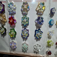 Appliques brodées en strass de cristal à coudre pour sacs, motif fleur, vente directe usine