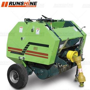 Round hay baler/hay bale press