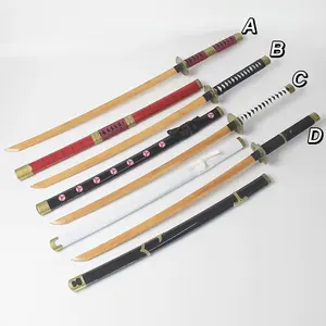 Roronoa zoro fabricante de facas de prática, anime de madeira, cosplay, adereço japonês katana, demônio espada, crianças, brinquedos, 104cm