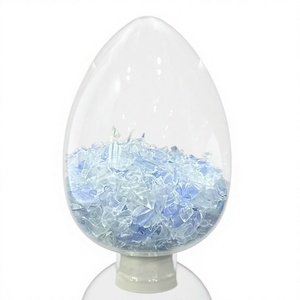 Copos de PET Transparentes de Alta Pureza, Materia Prima Plástica Reciclada de Botellas, Aplicación de Moldeo por Soplado, Suministro a Granel - Product Image 1