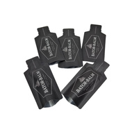 Pochettes de forme personnalisée avec logo Pochette en forme thermoscellée petits sachets plats laminés pour 10ML 15ml Sachet de gel de mousse de mer