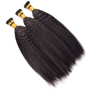 Extensions de <span class=keywords><strong>cheveux</strong></span> naturels vierges FYD en gros, longues, brésiliennes, bouclées profondes, ondulées, avec embout en I, transparentes HD - Product Image 4