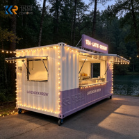 Conteneur de boutique éphémère de taille personnalisable, café/bar/restaurant de restauration rapide/magasin de proximité/kiosque/stand