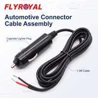 Ensemble de câbles de connecteurs automobiles, faisceau de câbles de connecteurs auto, câble d'alimentation pour allume-cigare 1,5 m, fournisseur OEM ODM